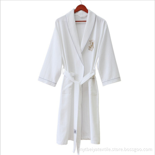 Fashion Comfortable Wholesale Heated 100% Cotton Bathrobe Hotel